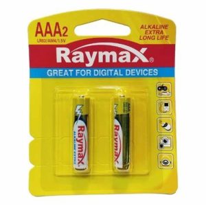 باتری نیم قلمی raymax تعداد 2 عددی